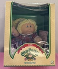 MIB 1985 Tsukuda Cabbage Patch Blonde Hair/Blue Eyes Plaid Dress