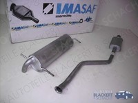 Imasaf Auspuffset Ab Kat für Citroen ZX 1.6 + 1.6I 1991-1997| Mitteltopf+Endtopf