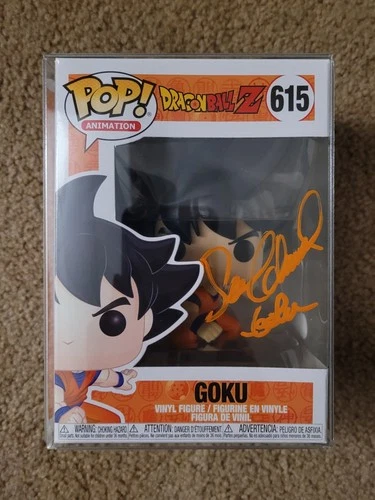Funko Pop! Dragon Ball Z Goku #615 JSA RR73394 w/ Protector Auto Sean Schemmel