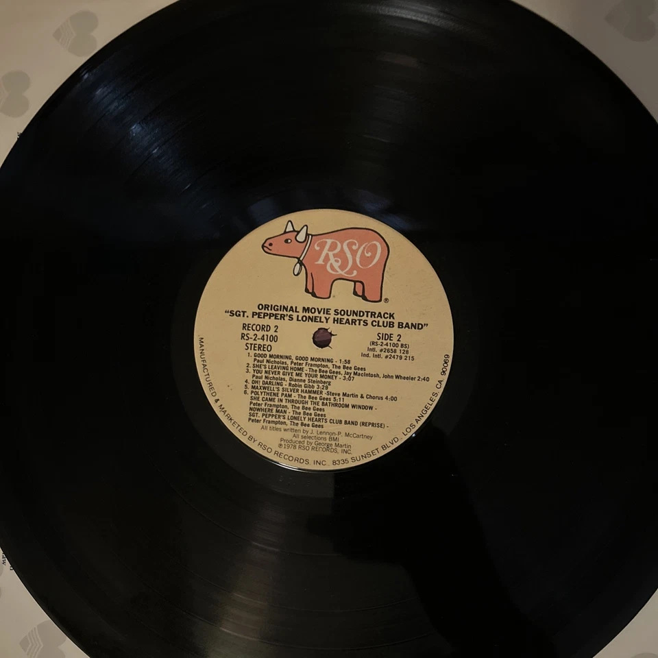 Sgt Peppers Lonely Hearts Club Band 2 LP Vinyl Record 1978 RS-2-4100 Vg++ Poster - Image 2 of 4