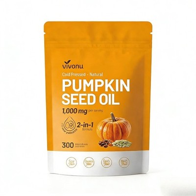 Wellness.1000mg Seed Pumpkin & Saw Palmetto, High Esters, 300 Caps VivoNu Men s