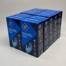 SAFETY ZONE 1000 PACK Nitrile Exam Gloves 3.5 Mil Unisex Sz M Blue GNPR-MD- 1A