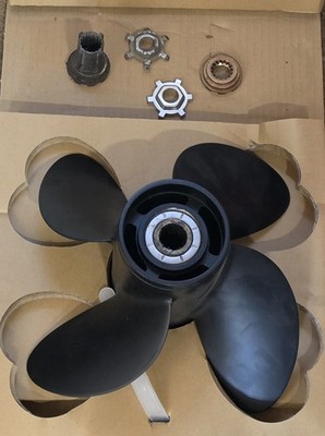 SOLAS 1513-140-21 MERCURY 4 BLADE 14×21 AMITA 4 ALUMINUM PROPELLER BOAT PROP