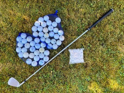 Cross-Golf Set ° Eisen 6 Golfschläger NEU + 50 Golfbälle/Lakeballs + 50 Golftees