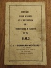 NOTICE TONDEUSE BERNARD BM3