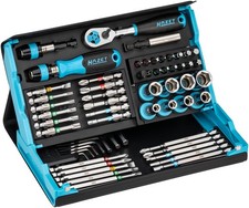 Hazet Smartcase Bit Set 2200sc-32 I 59-piece Set Drive One Size Black-blue