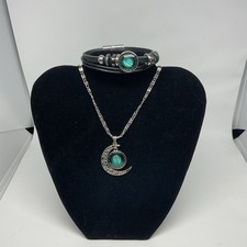 Zodiac Astrological Sign Pendant with Necklace And Zodiac Bracelet