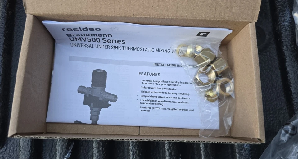 Válvula de mistura termostática universal Honeywell UMV500 LF/U Series 3/8” - Imagem 4 de 4