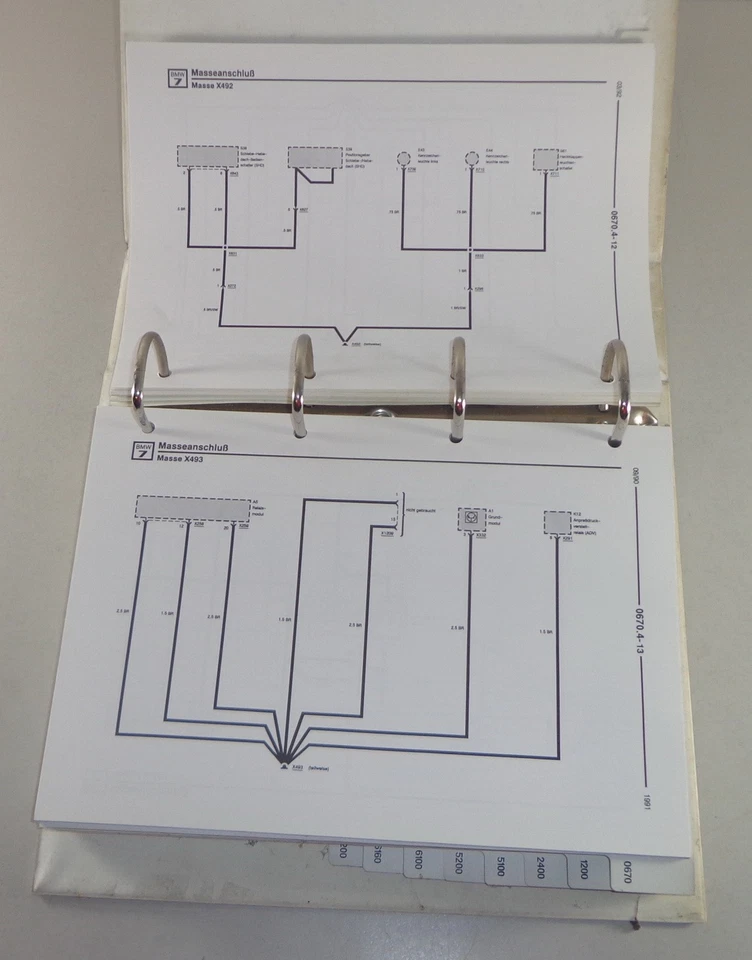 Manual de Taller Eléctrico/Diagramas Cableado BMW 7er E32 730 , 735 , 750i / / L - Imagen 3 de 3