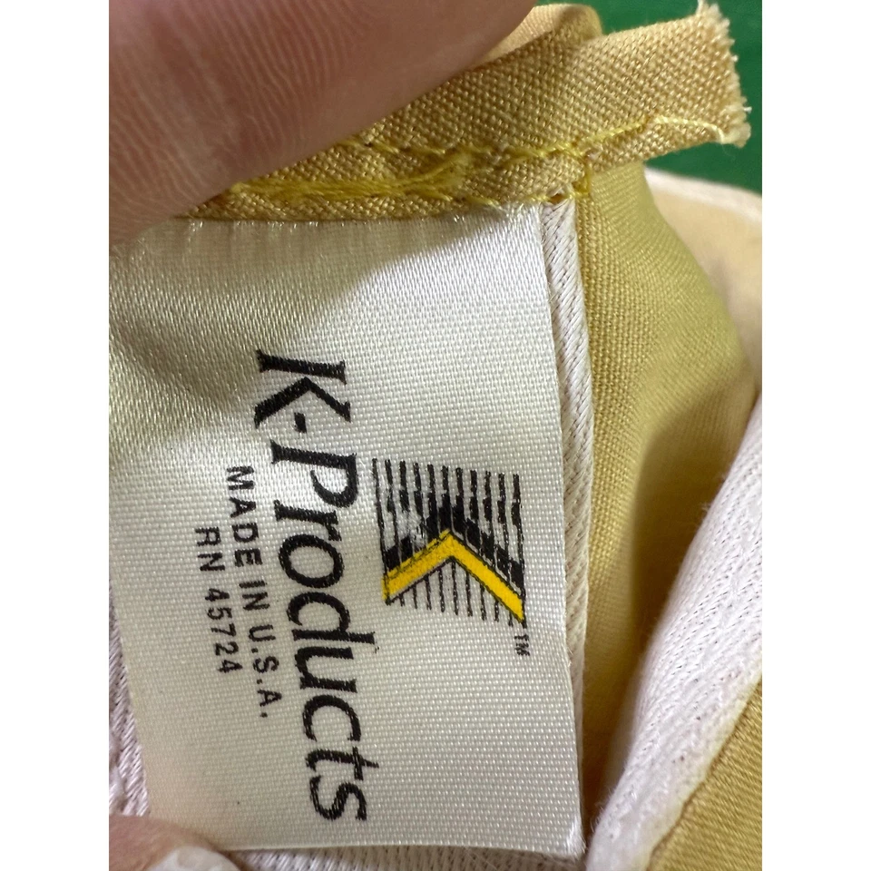 Sombrero de cuerda amarilla Jefferson Farmers Co Op 50 años de servicio K-Products hecho en EE. UU. Foto 3 de 3