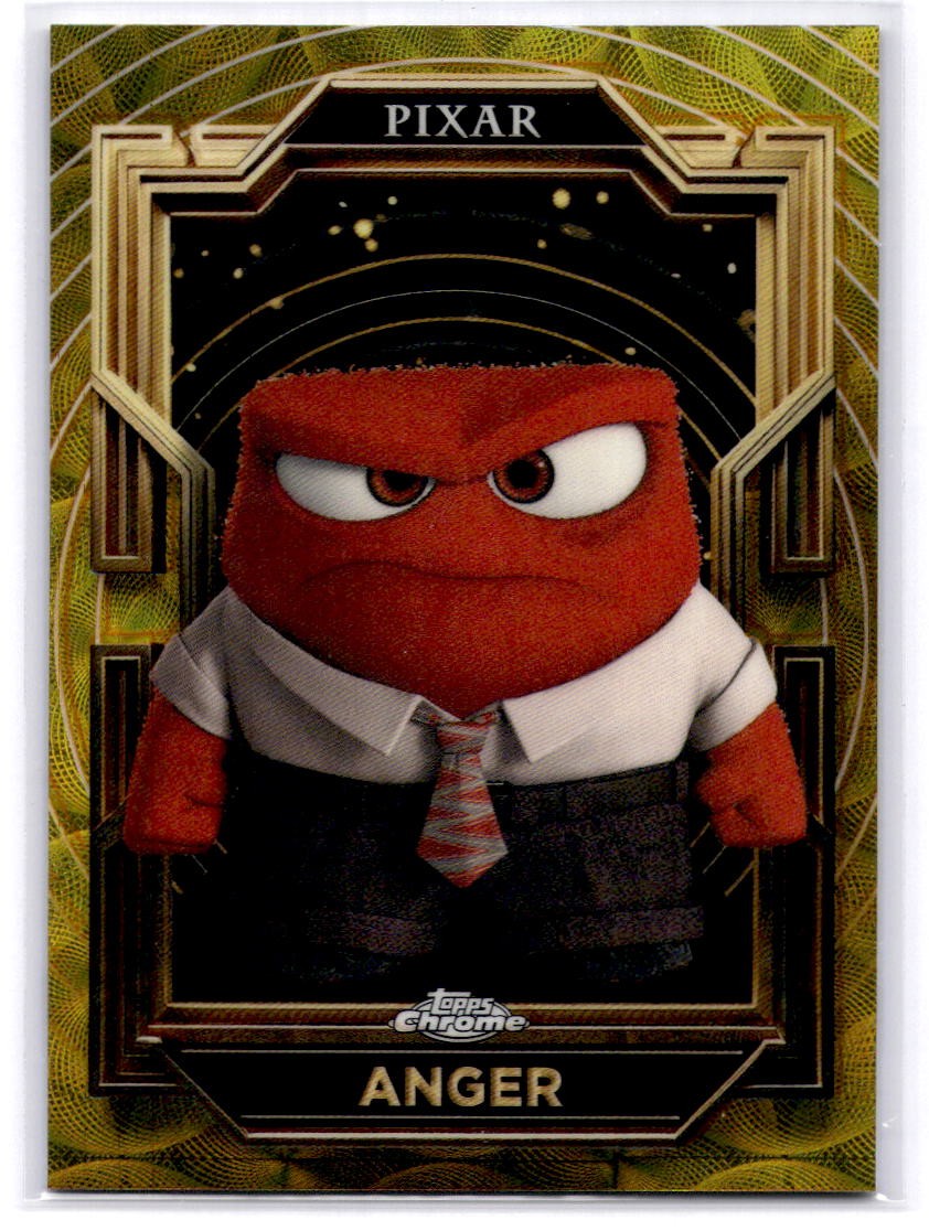 2025 Topps Pixar Gold #59 Anger Kaleidoscope Etch Refractor