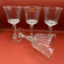 Luminarc Verrerie D'Arques Glasses 5 3/4”Set of 4 Vintage Claret Wine Meridian