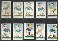 1948 FULL SET OF 52 KIDDYS FAVOURITES POPULAR FOOTBALLERS TRADE CARDS RARE #52