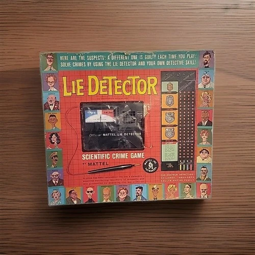 Vintage 1960 Mattel Lie Detector Scientific Crime Game*Incomplete/Read