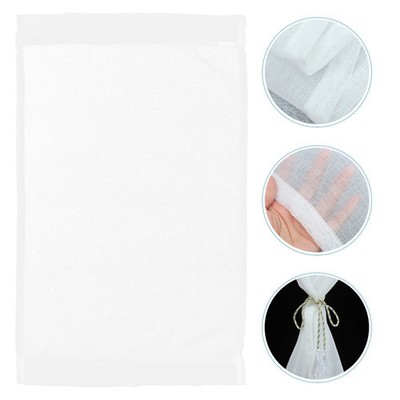 Reusable White Mesh Door Curtain Privacy Screen for Bedroom and Restaurant