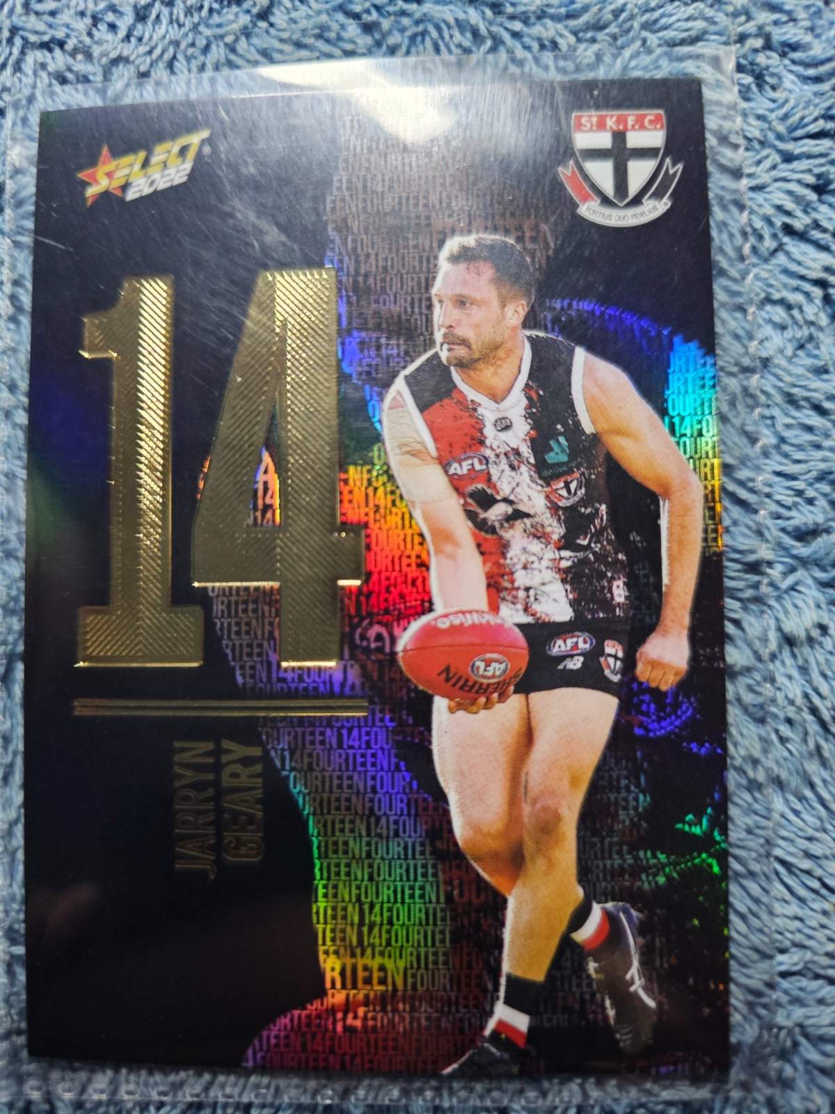 2022 AFL Select Footy Stars Midnight Numbers Jarryn Geary St Kilda NM173 #083