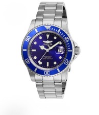 Invicta Pro Diver Mens Watch 40mm PF10165 Silver Blue In Box