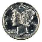 1937 Mercury Dime PCGS PR-66