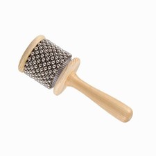 Cabasa, Shekere, Wooden Percussion Hand Cabasa Instrument, Cylinder Wooden Ca...