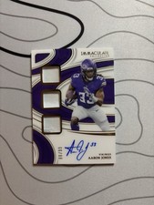 2024 Panini Immaculate Aaron Jones Auto /99 Triple Patch On Card Vikings 