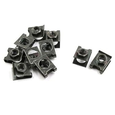 10 Pcs U-Type Screw Base Fastener Clips, License Plate Screw Base Nut Mountin