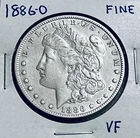 1886-O Morgan Silver Dollar Beautiful Eagle Feathers Fine Silver Reached $120 OZ