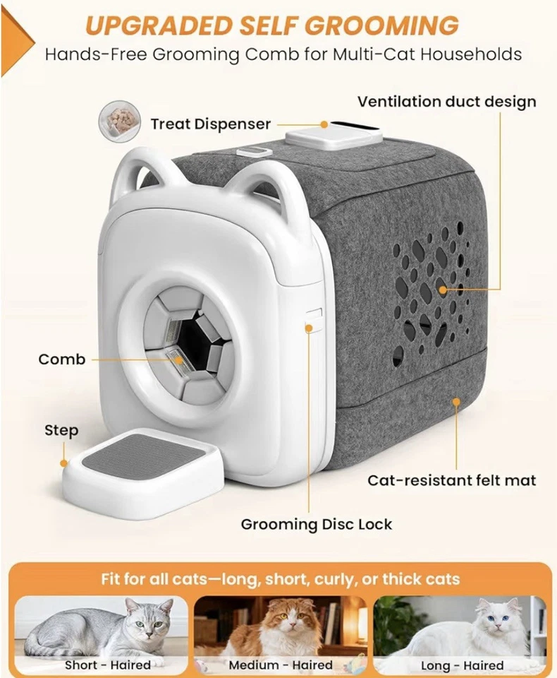 Automatic Cat Self Groomer 360° Surround Skin Friendly Self Cleaning Brush - Image 2 of 4
