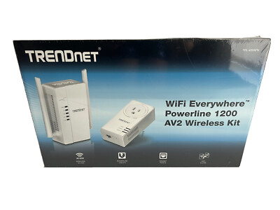 New TRENDnet TPL-430APK AC1200 WiFi Everywhere Powerline AP  Powerline 1200 Kit