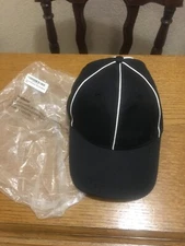 Murray Sporting Good Referee Cap White Stripes Official Cap 8.5"