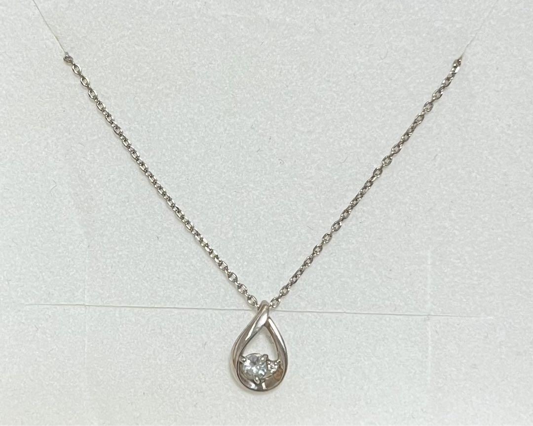 4C Silver Necklace Drop Shape | eBay