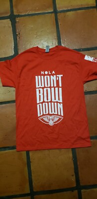 Wont Bow Down Tshirt Given Out At Zion Williamson's Debut Vs Spurs Size XL