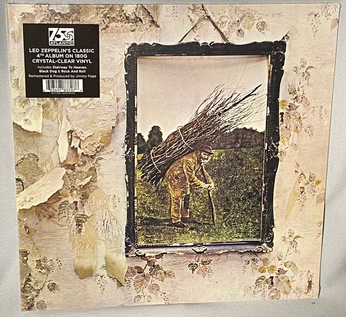 LP LED ZEPPELIN IV 4 Zozo w Stairway to Heaven CLEAR Vinyl 2023 NEW MT SEALED