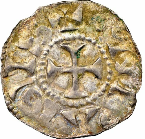 France Burgundy 937-993 AD Denier NGC MS62 Lyon Mint Conrad the Pacific RARE !