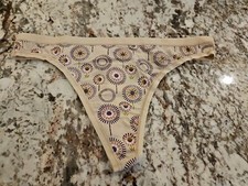 True Vintage Victoria's Secret Body By Victoria Low Rise Satin Thong Panties Med