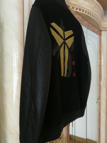 NIKE BLACK MAMBA KOBE Leather jacket | eBay