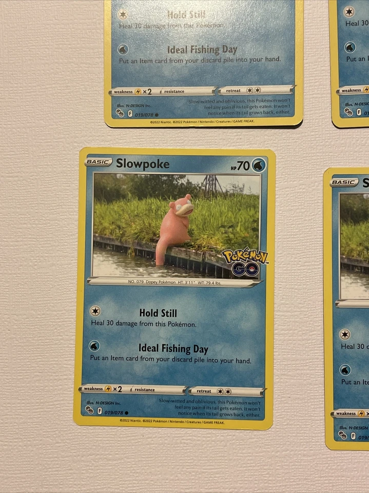 4 Slowpoke 019/078 Common | Reverse Holo Pokemon Go Pokemon TCG Pokemon Cards - Image 3 of 4