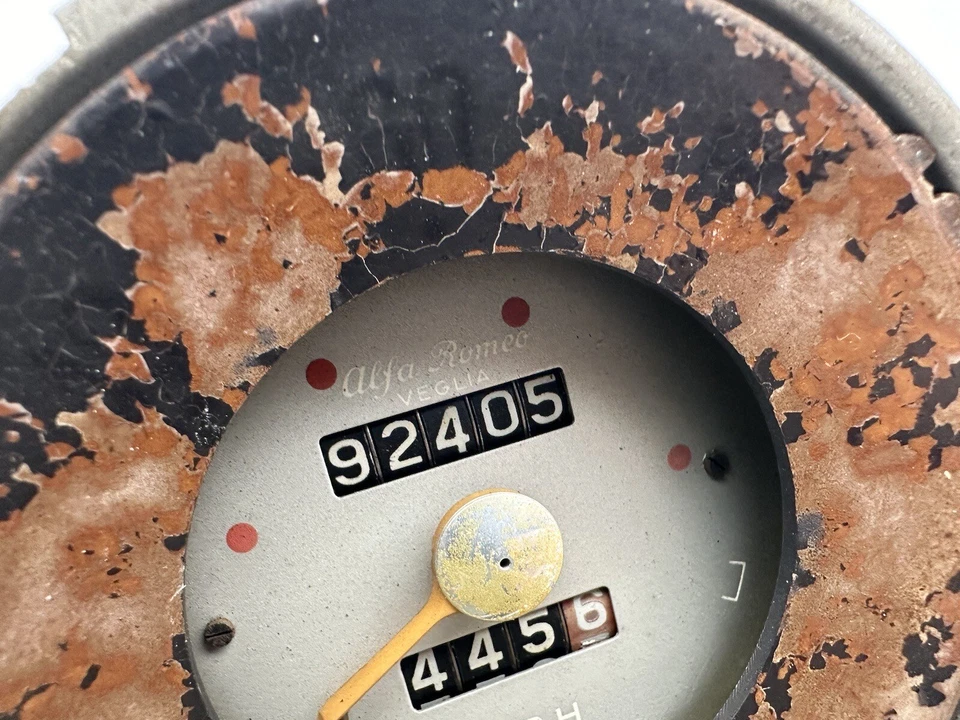 ALFA ROMEO Giulietta Spider Sprint Usado Original VEGLIA 120 MPH VELOCÍMETRO - Imagem 3 de 4