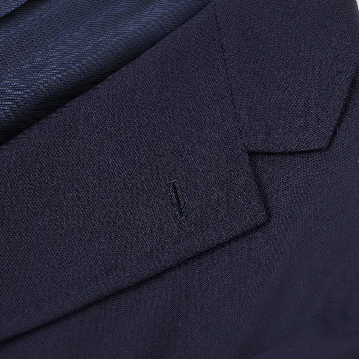 Stile Latino Napoli Tailored-Fit Navy Blue Micro Woven Wool Suit 38R (Eu 48) NWT