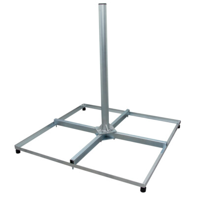PremiumX Profi Sat Balkonständer Flachdachständer 4x 50x50cm Stahl 1m Mast 60 mm
