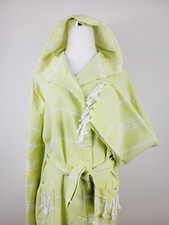 Luxury Bathrobe Unisex Thick Cotton Pockets Kimono Turkish Towel, Hand loom Robe
