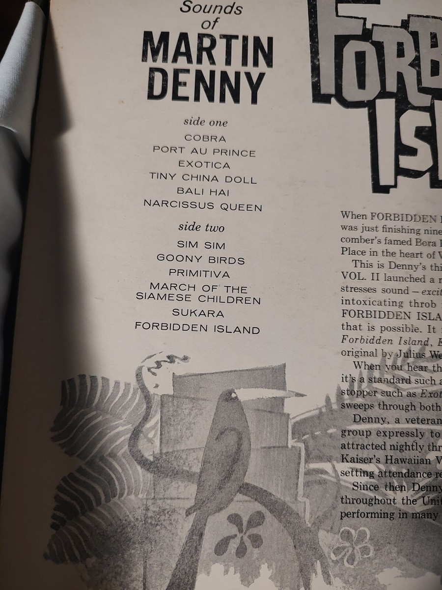 Martin Denny Forbidden Island Liberty LRP 3081 mono lounge