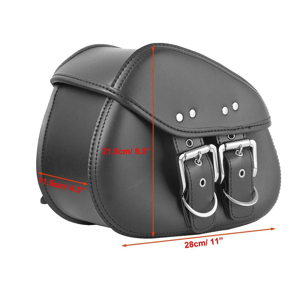 Black Saddle Bags Saddlebag Luggage Bag For Honda VTX1300C VTX1800C VTX 1800.. - Image 3 of 4