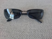 Silhouette Rimless Sunglasses Model 8086 Color Gunmetal Black Ceramic Polarizd