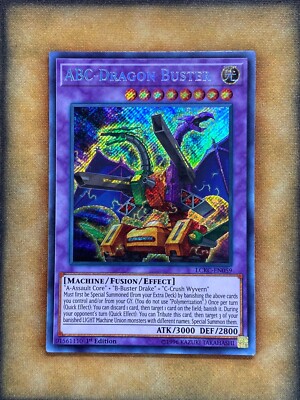 Yugioh ABC-Dragon Buster LCKC-EN059 Secret Rare 1st Ed NM | eBay
