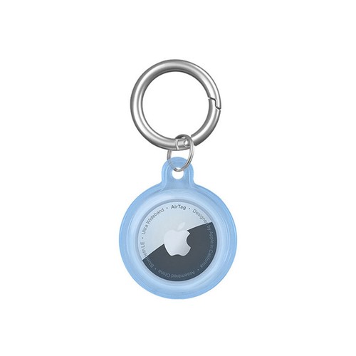 For Apple Airtag Case Cover Keychain Ring Protective Silicone Shell For Air Tags - Photo 9 sur 28