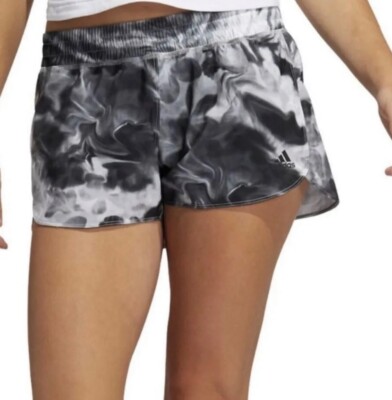 Adidas Pacer AEROREADY Train Essentials Shorts XS Black & White Floral