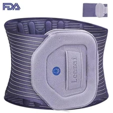 LEAMAI Adjustable Unisex Lumbar Brace Belt Lower Back Pain Relief