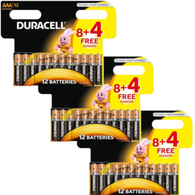 36 x Duracell Plus AAA Micro MN2400 LR3 AM4 Batterien NEU!!