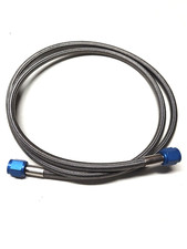 6an Nitrous Oxide Line 6ft Stainless Steel Braided Blue Ends
