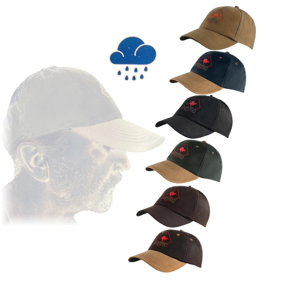 Scippis 1H10 Oilskin Cap Canvas Regenkappe wetterfest wasserabweisend Klettband